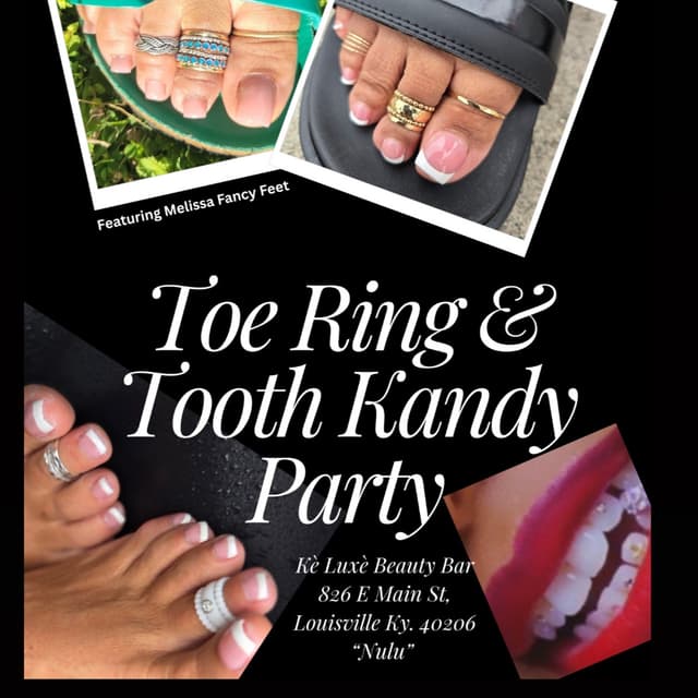 Pop-Up Toe Ring Party Alert! ✨ at Kè Luxè Beauty Bar in Louisville, KY